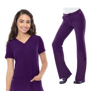 Purple scrubs